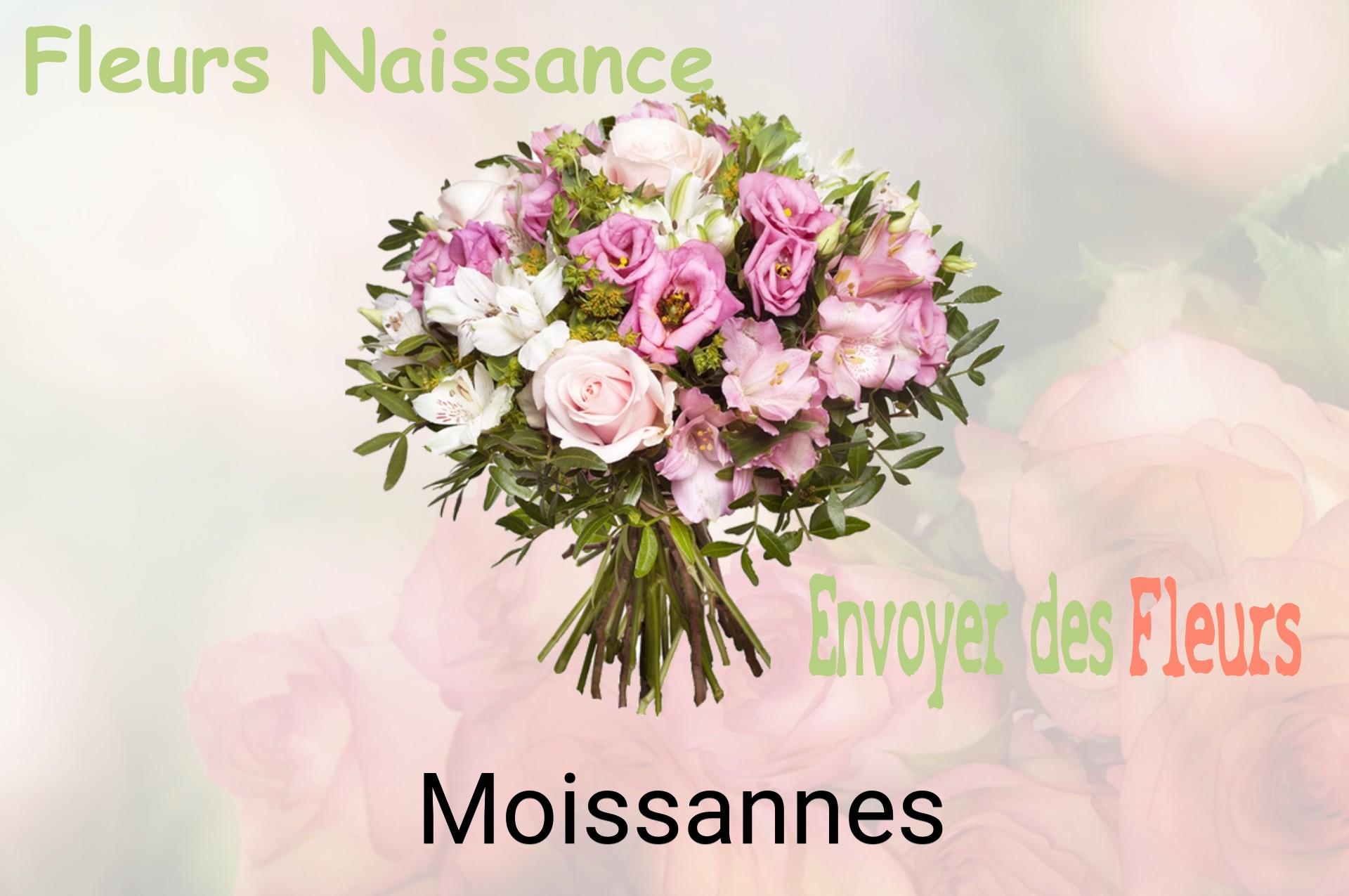 Bouquet de fleurs de naissance livré à Moissannes